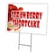 Signmission Strawberry Shortcake Yard & Stake outdoor plastic coroplast window, C-2436-DS-Strawberry Shortcake C-2436-DS-Strawberry Shortcake - alternate 1